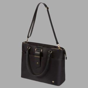 SwissGear Wenger Ana Laptop Travel Tote Black/Gold NWOT